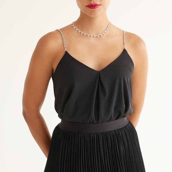 Jewelled Straps Tank Top - Picture 1 of 9